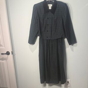 Plaid Long Sleeve Dress